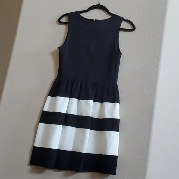 Bar III Black with White Stripe Cocktail Dress - Picture 4 of 4